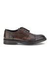 Scarpe stringate marroni in vera pelle Pittarello plus 1215P