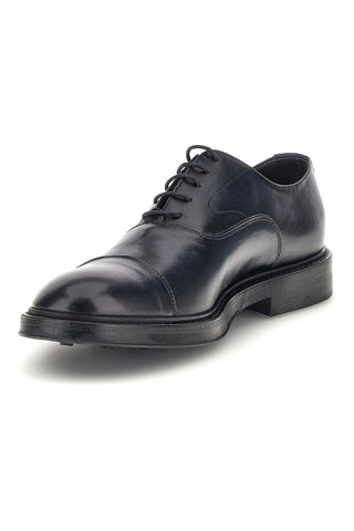 Scarpe stringate blu navy in vera pelle Pittarello plus 1551