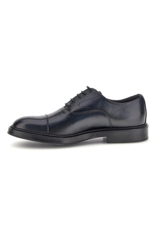 Scarpe stringate blu navy in vera pelle Pittarello plus 1551