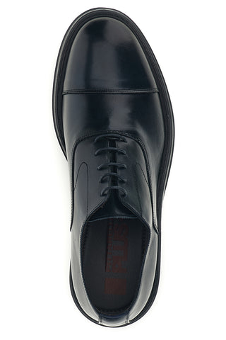 Scarpe stringate blu navy in vera pelle Pittarello plus 1551