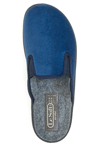 Le Soft Blaue Hausschuhe 90303