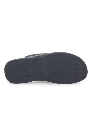 Braune Hausschuhe in Blau 64 PO