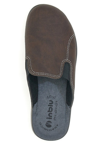 Braune Hausschuhe in Blau 64 PO