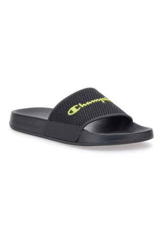 Blaue Hausschuhe mit Champion Daytona-Band