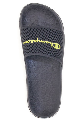 Blaue Hausschuhe mit Champion Daytona-Band