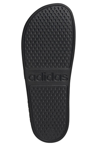 Schwarze Hausschuhe mit goldenen Details Adidas Adilette Aqua