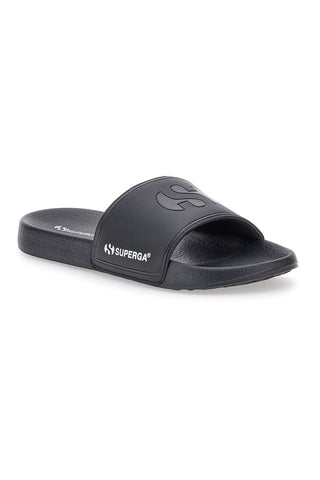 Schwarze Hausschuhe mit verstellbarem Band Superga 24753