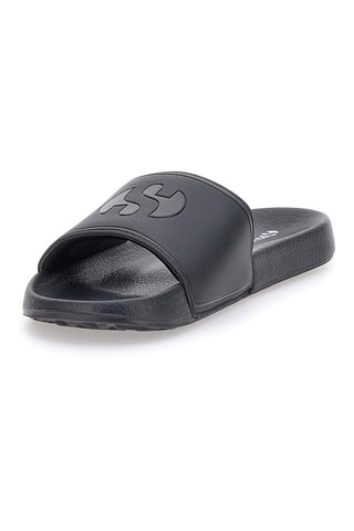 Schwarze Hausschuhe mit verstellbarem Band Superga 24753