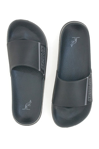 Australische 406-Hausschuhe aus schwarzem Gummi