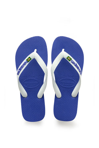 Havaianas Brasil Logo Blaue Flip-Flops