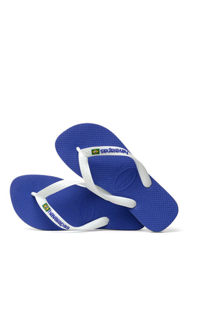 Havaianas Brasil Logo Blaue Flip-Flops