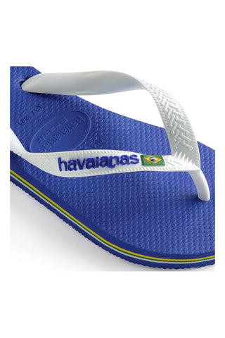 Havaianas Brasil Logo Blaue Flip-Flops