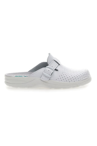 Ciabatte Bianche in Vera Pelle Bio Up 629