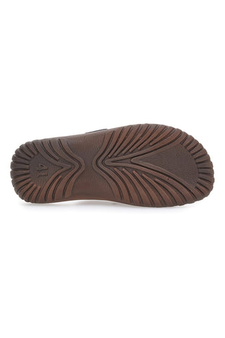 Ciabatte Marroni Con Fasce Incrociate Inblu 99 FN