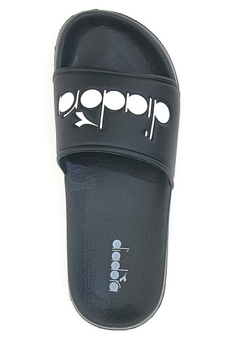Schwarze Diadora Praia Box-Hausschuhe