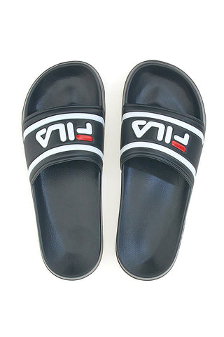 Fila Morro Bay Slipper Schwarze Pool-Hausschuhe