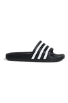 Schwarz-weiße Adidas Adilette Aqua Hausschuhe