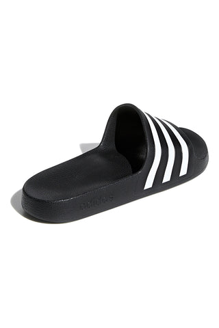 Schwarz-weiße Adidas Adilette Aqua Hausschuhe