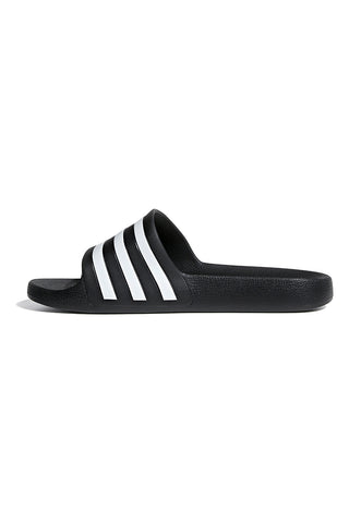 Schwarz-weiße Adidas Adilette Aqua Hausschuhe