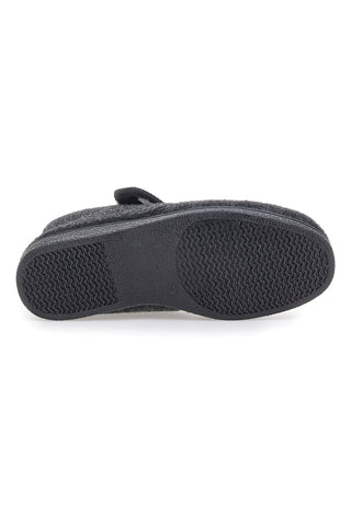 Geschlossene schwarze Hausschuhe JERPOINT CA247