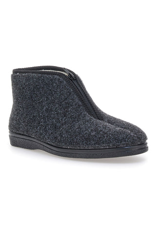 Pantofole nere con cerniera Jerpoint CA249