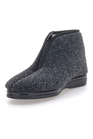 Pantofole nere con cerniera Jerpoint CA249