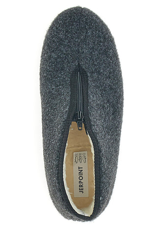 Pantofole nere con cerniera Jerpoint CA249