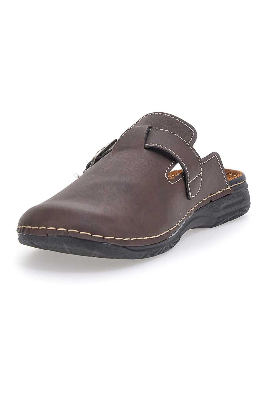 Finn Comfort Pantofole Uomo Köln 006025 – Pelle Liscia Marrone, Modello 347144, Comfort E Qualità