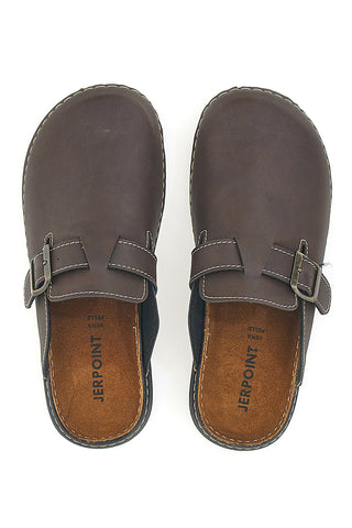 Braune Hausschuhe, hergestellt in Spanien, Jerpoint 620