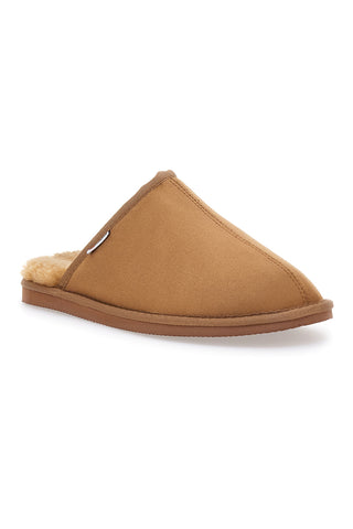 Braune Sabot-Pantofole mit Fell Superga 64876