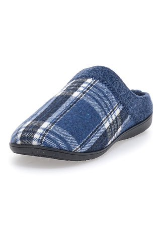 Blaue Hausschuhe mit schottischem Muster SUPERGA 95394
