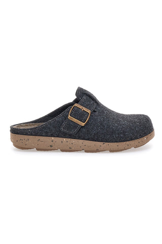 Graue Hausschuhe mit Schnalle INBLU 12 MT EcoFriends