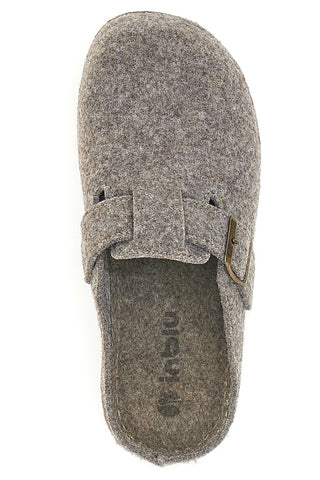 Pantofole Tortora In Panno Inblu12 mt