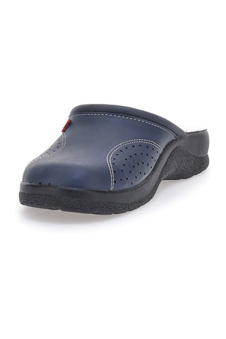 Ciabatte da Lavoro MR Chef 8028 Blu Vera Pelle