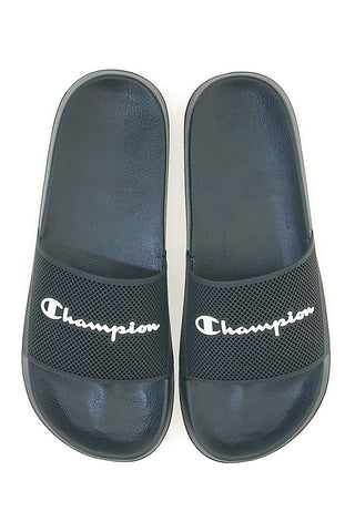 Ciabatte Nere Con Fascia Ampia Champion DTN21
