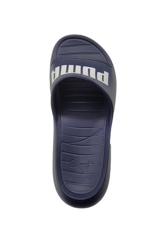 Ciabatte blu scuro monoscocca logo bianco PUMA Divecat v2 Lite