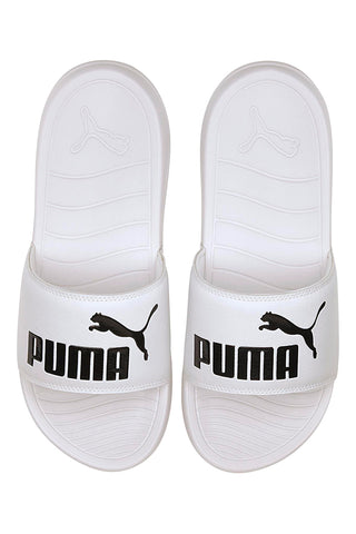 PUMA POPCAT 20 Pantoletten in Schwarz und Weiß