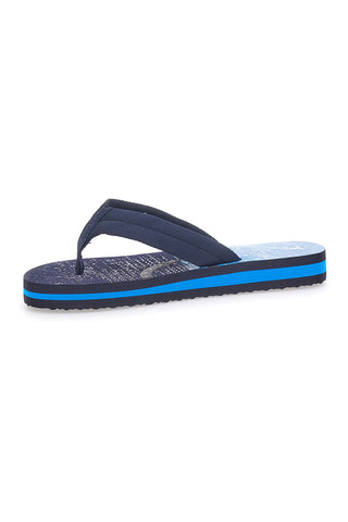 Schwarze und blaue Flip-Flops mit Grafikdruck Australian AU24M408
