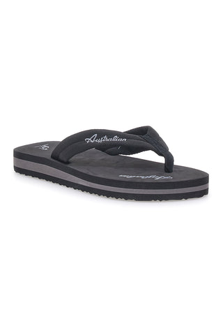 Infradito nere con logo Australian AU24M409