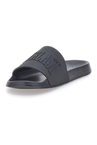 Schwarze Hausschuhe mit geprägtem Logo Everlast EV068