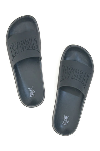 Schwarze Hausschuhe mit geprägtem Logo Everlast EV068