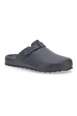 Schwarze Sabot-Hausschuhe mit Schnalle EVERLAST EV084