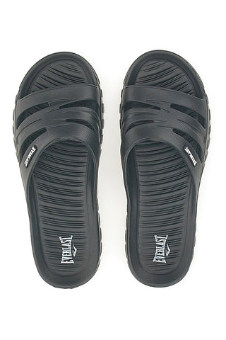 Ciabatte nere monoscocca con logo EVERLAST EV064