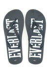 Infradito nere con maxi logo bianco EVERLAST EV08