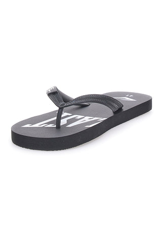 Infradito nere con stampa logo bianco EVERLAST EV010