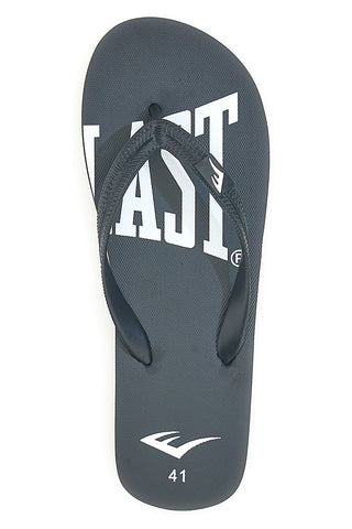 Infradito nere con stampa logo bianco EVERLAST EV010