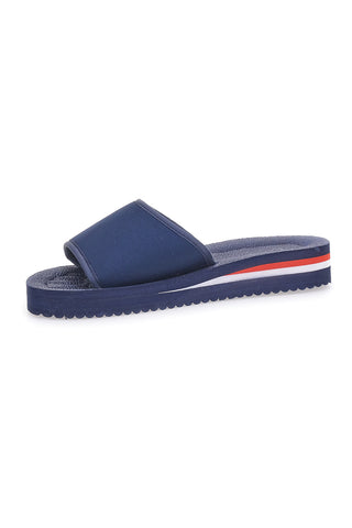 Marineblaue Hausschuhe mit Logoband SUPERGA S24E701