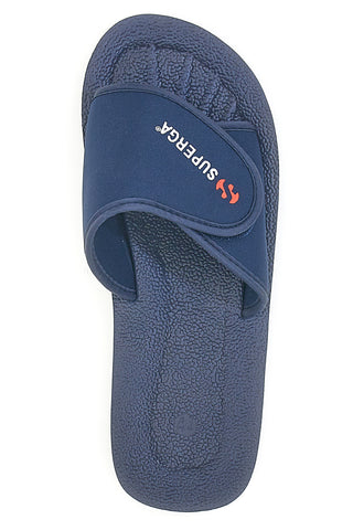 Ciabatte Blu Fascia Regolabile Logo Superga S24E702
