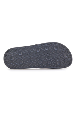 Ciabatte nere con fascia e logo verde da uomo Superga S24U433