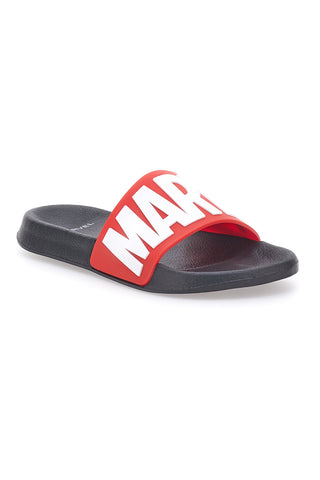 Rote und schwarze Hausschuhe mit MARVEL AVENGERS-Logo R1010220S